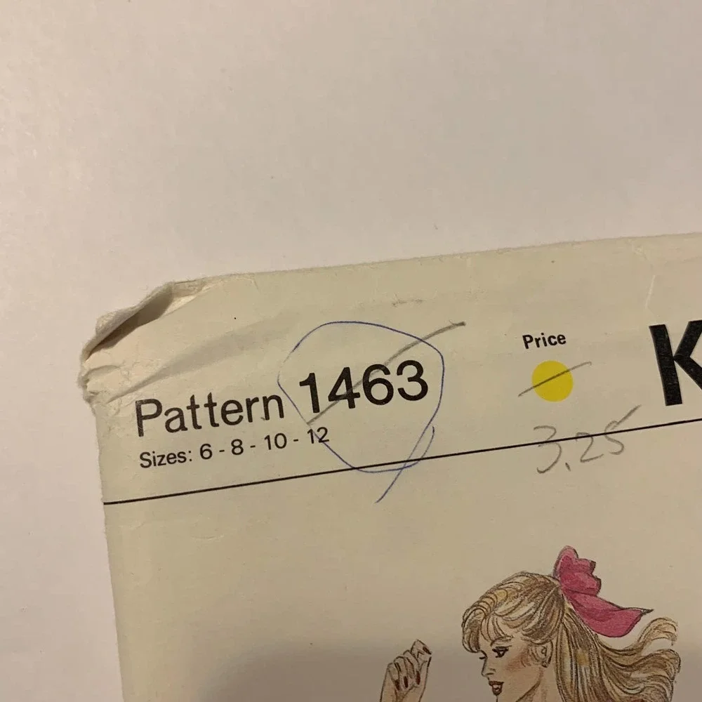 Kwik Sew Vintage Pattern  #1463 Square Dance Dress‎